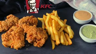 انجح وصفة لدجاج كنتاكي  المنزلي مقرمش و لذيذ  مع صلصة معدنوس وصلصة ياغورث / دجاج كرسبي  kfc chicken