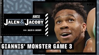 Breaking down Giannis' big Game 3 performance vs. Celtics | Jalen \& Jacoby