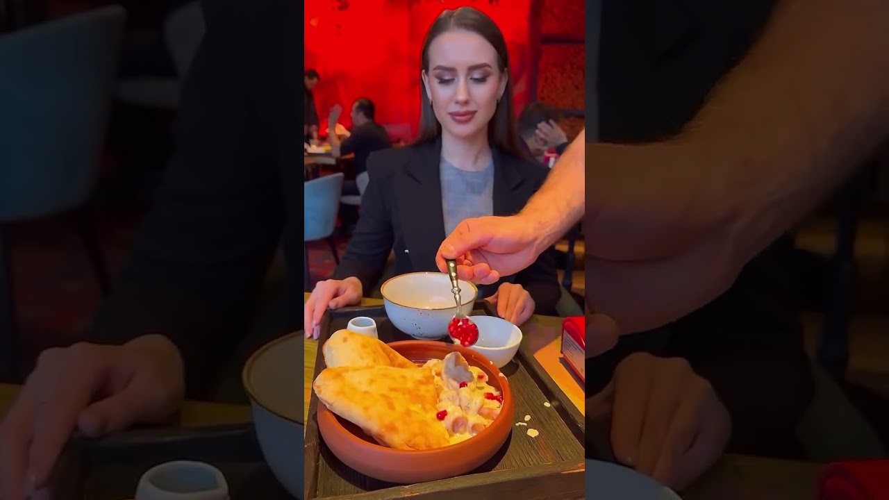 Шкмерули с креветками. 