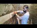 تعليم تركيب سيراميك الحوائط بالمونة من البداية للنهاية Egyptian Ceramic Installation Worker