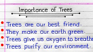 Importance Of Trees Essay in English | Essay On Importance Of Trees | 10 Lines On Trees |