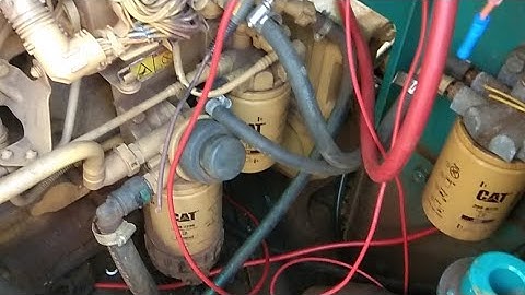 Remove solenoid cat c6.6 with out remove supply pump || Cat C6.6 Engine