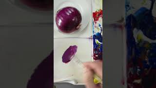 Matching the Color of a Red Onion With Acrylics shorts