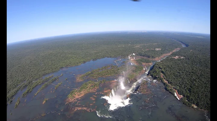 [4K] Iguazu Falls Helicopter Tour (Brazil side)