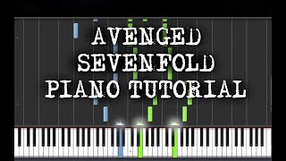 AVENGED SEVENFOLD PIANO TUTORIAL Pt.1