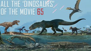 ALL THE 'DINOSAURS' OF THE MOVIE 65.