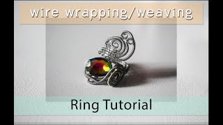 Wire wrapping / weaving ring tutorial