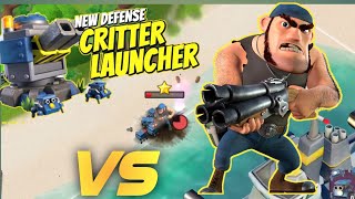 NEW Defence Building Critters launcher vs Pvt Bullit 🤣 | Boom Beach New Update screenshot 4