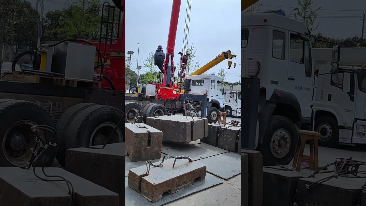 8-12 ton truck mounted crane, 5m 5-section boom, 5 ton boom, super stable performance。