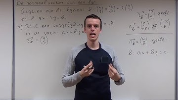 De normaalvector van een lijn (VWO wiskunde B)
