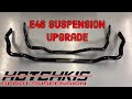 E46 Hotchkis performance sway bar install and review. Get your E46 handling back on track!