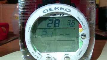 Pressure testing a Suunto Gekko