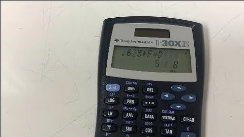 Fractions on TI-30XIIS Calculator
