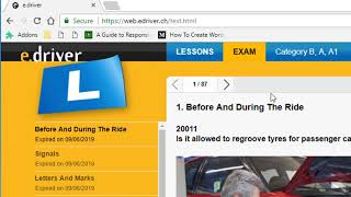 e.driver Web Lesson 1 screenshot 1