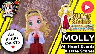 Story of Seasons – A Wonderful Life: Molly – All Heart Events (+ Dates 🌹 + Wedding 💒 + Baby 👶)