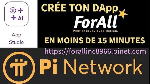 Pi network - Crée ton application décentralisée en moins de 15 minutes avec AI App Studio.