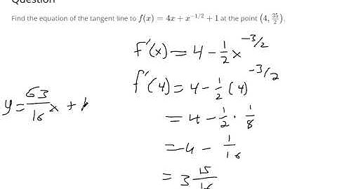 Use the extensions of the power rule to find tangent lines