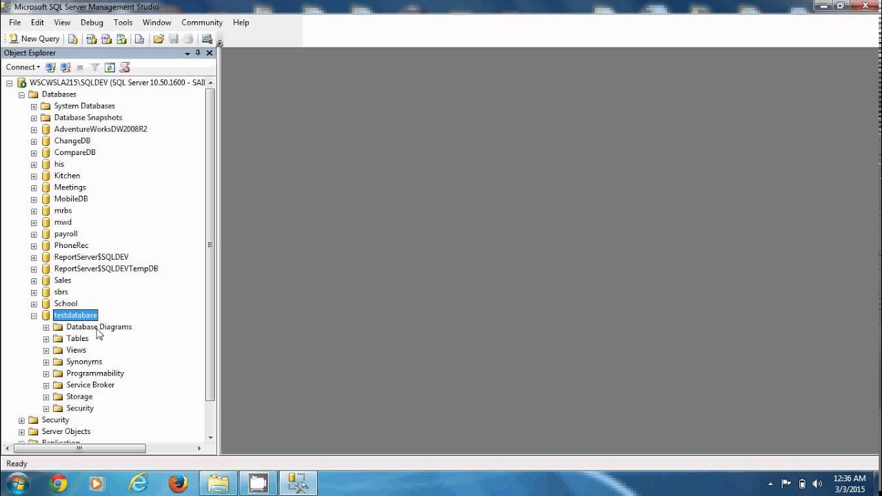 How To Create Ms Sql Database Using Sql Server Management Studio - For Beginners