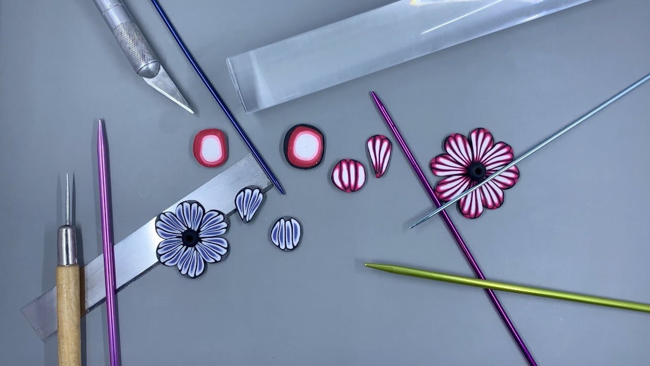 A Polymer Clay Cane Tutorial: The Segmented Petal Cane (Part 1) - YouTube