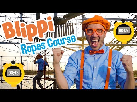 Blippi Visits An Outdoor Adventure Park | Educational Videos For Kids