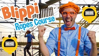 Blippi Visits An Outdoor Adventure Park | Educational Videos For Kids
