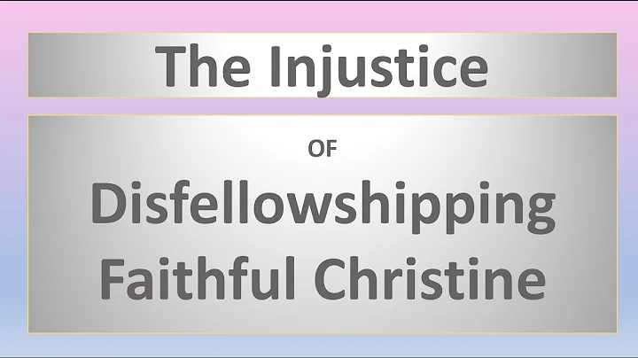 The Injustice of Disfellowshippin...  Faithful Chr...