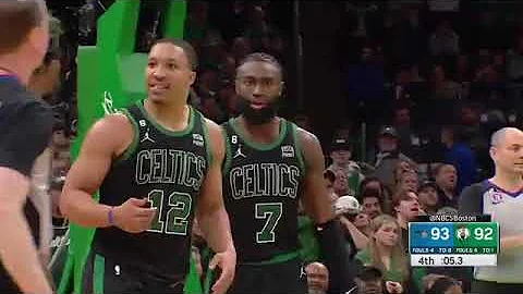 Grant Williams with an unforced turnover down 1. M...