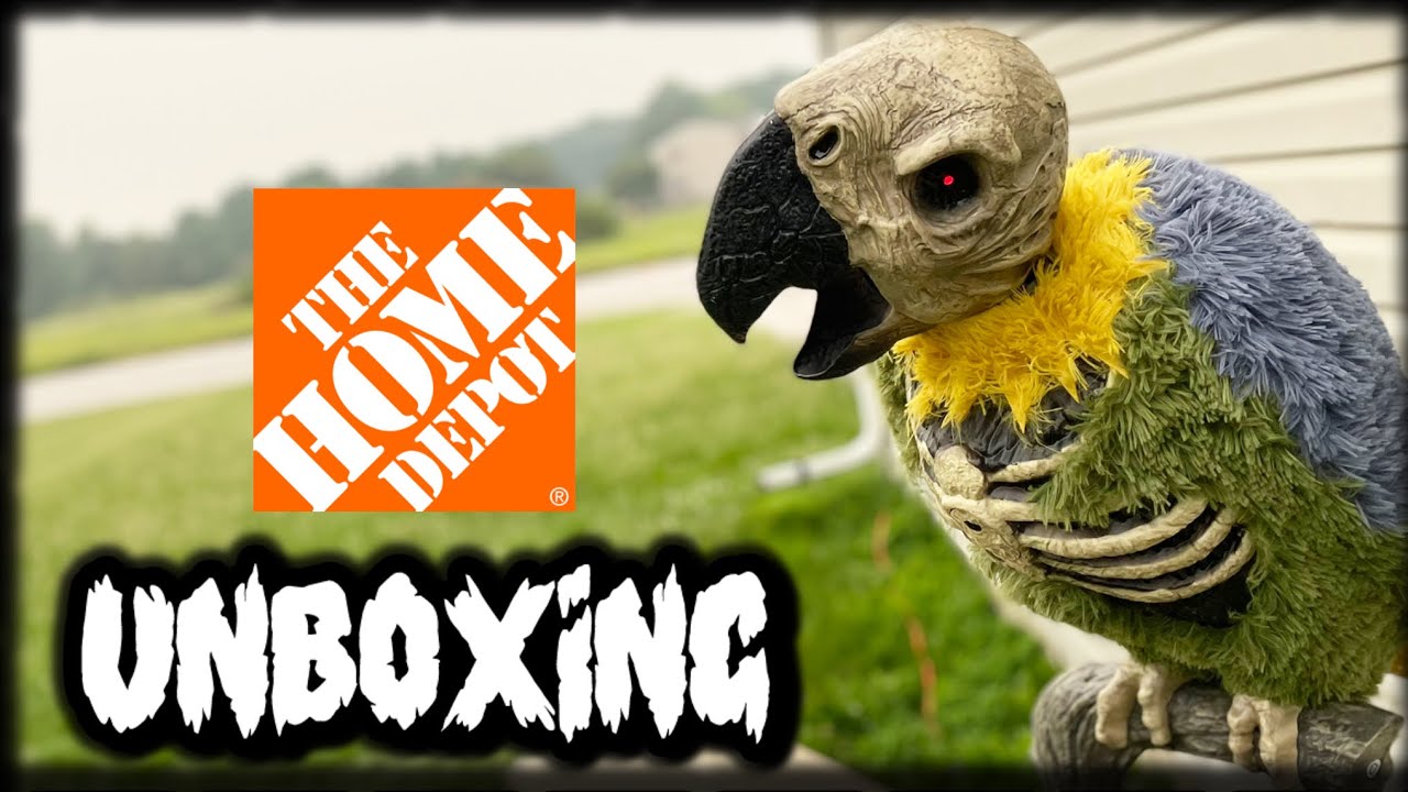 This Animatronic Can ANSWER YOUR QUESTIONS?! | Home Depot Halloween 2026 Rotwing Parrot UNBOXING