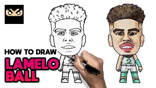How to draw LAMELO BALL | CHARLOTTE HORNETS - 라멜로 볼 그리기 | 샬럿 호니츠