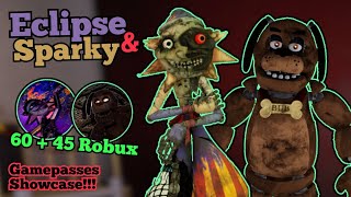 Eclipse & Sparky Gamepasses Showcase | Fredbear's Mega Roleplay