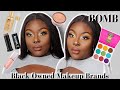 FULL FACE OF BLACK OWNED MAKEUP BRANDS B.O.M.B | HOPE IDIAGHE 1