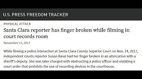 Excessive Force, False Arrest of Reporter by Deputies - Ordered by Judge