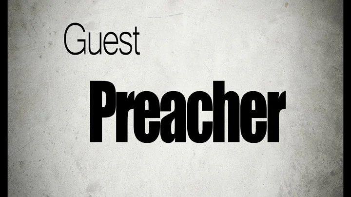 "Take Up Your Cross" Luke 9:23-24  Guest Minister ...