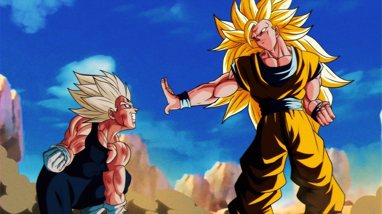 Goku Goes Super Saiyan 2 against Majin Buu 