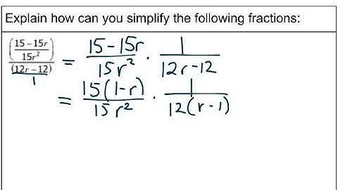 5.4 Complex Fractions