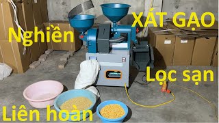 Báo giá giới thiệu chi tiết | Máy xát gạo nghiền cám lọc sạn liên hoàn SL-03