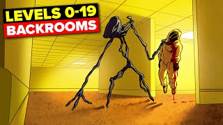 Backrooms Levels 0-19 (Compilation)