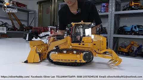 1/14 LESU RC Hydraulic track Loader 973K Openable Bucket, light &sound