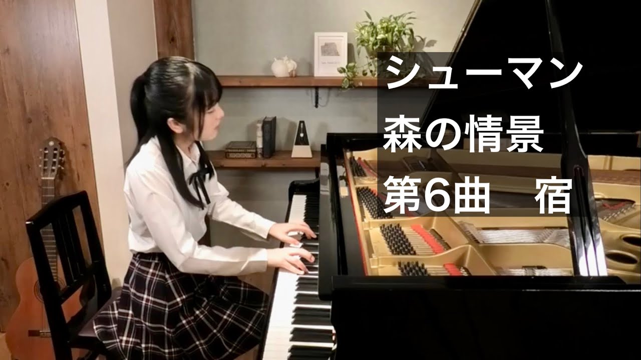 シューマン 森の情景 第6曲 宿 - YouTube