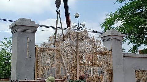 Trọng Thuỷ Đích Thân Đi Lắp Cổng Nhôm Đúc 0879508333