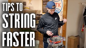 Tennis Stringing Tips to get faster and more consistent! by a Certified ERSA Stringer