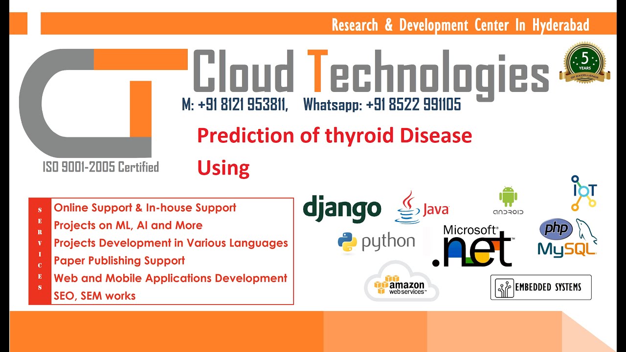 Prediction of thyroid Disease Using Data Mining Techniques| Python Projects |IEEE Projects Hyderabad