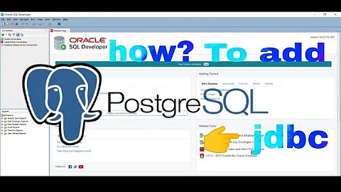 how to add postgresql jar file in sql developer | Postgesql | SQL devloper