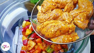 How To Roast Chicken And Vegetables Together In Halogen Oven -Air Fryer - Any Oven | Roast Chicken |