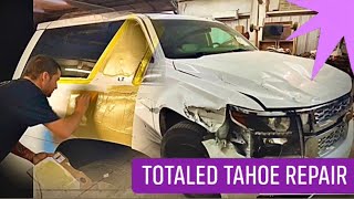 💥We Make Small Progress On Our Totaled IAA Salvage Roll Over Tahoe 💣⛓🧨