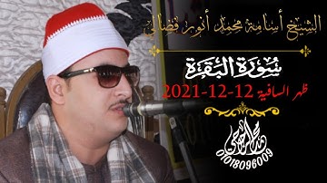 الشيخ أسامه فضالي ||{ سورة البقرة} ظهر السافية=المنزلة12=12 =2021