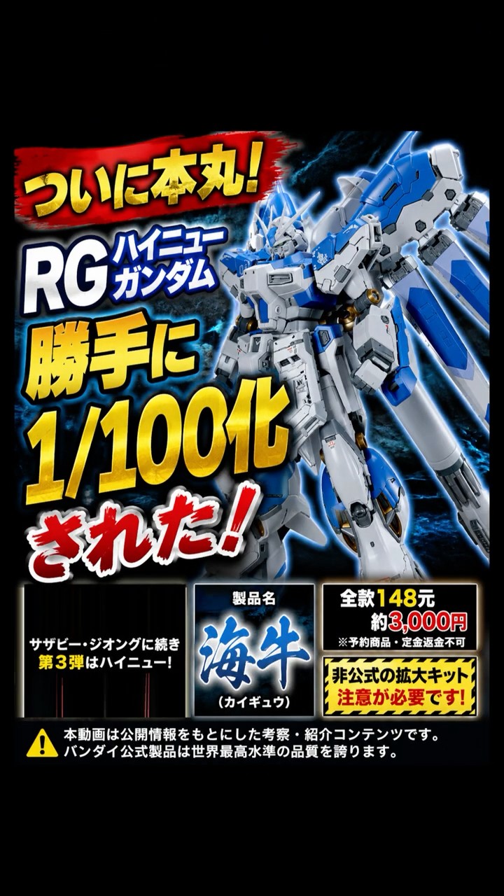 The Real Deal at Last] The RG Hi-Nu Gundam Has Been Unofficialy