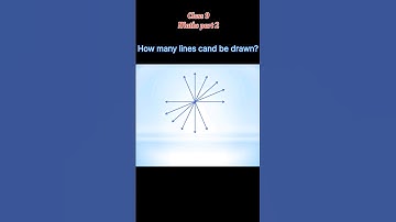 Basic Maths/how many lines can we draw through one point? #easymathstricks #mathshorts