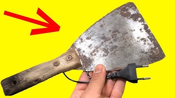 PRACTICAL Inventions: A SHOCKING way to remove RUST at home