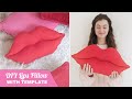 DIY Lips Accent Pillow 👄